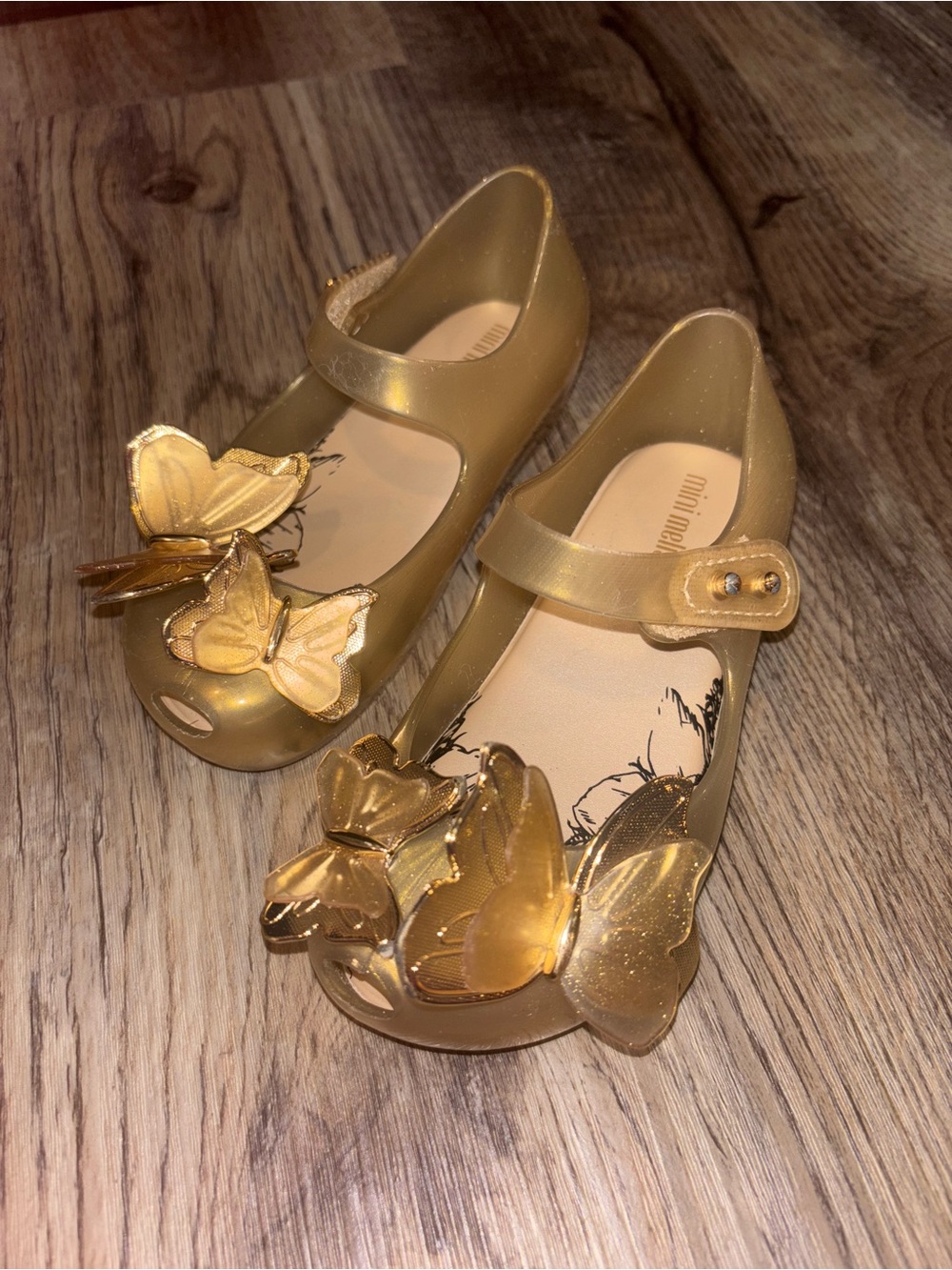 USED Toddler Girl Mini Melissa Flats